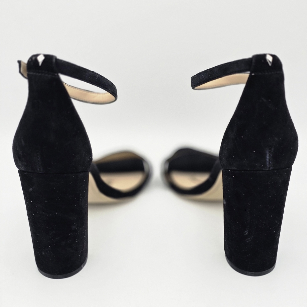Sam Edelman Yaro Block Heel Ankle Strap Sandals, Black Suede, Women's 11M - Picture 8 of 16